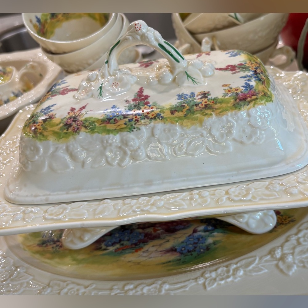 Floral Ceramic  tureen Dish